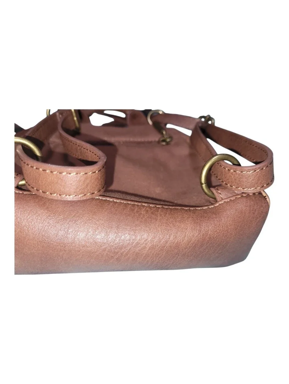 The Sak Embossed Leather Backpack Purse Boho Cowgirl